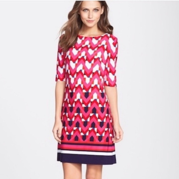 Eliza J Dresses & Skirts - Eliza J Geometric Shift Midi Dress Size: 8 Excellent Used Condition.